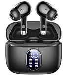 イヤホン bluetooth ワイヤレスイヤホン【2025年新型モデル】ブルートゥース ENCノイズキャンセリング Bluetooth5.3 自動ペアリング マイク付き カナル型 左右分離型 HiFi LEDディスプレイ最大30時間 再生 Type-C充電 小型/軽量 片耳/両耳 持ち運び便利 iOS/Android (ブラック)