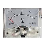 Hommy 85L1-V AC 0-20Vアナログ電圧計パネルメータ電圧