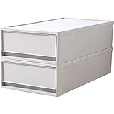 JEJ 収納チェスト ストラ(stora) Sサイズ アイボリー 2個組 幅39×奥行74×高さ18cm STR-74S-2 IV/IV