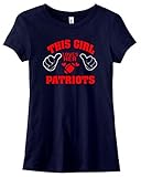 This Girl Loves Her PatriotsレディースTシャツ US サイズ: 4L カラー: ブルー