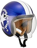 スピードピット(Speed Pit) TNK工業 CA-6 キッズヘルメット メタリックブルー/ホワイト KIDSサイズ(54-56㎝) 51241
