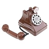monkeyjackレトロシミュレーション電話コイン紙幣保存ポットキッズ用クリスマスギフトブラウン