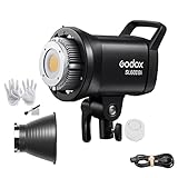 Godox SL60IIBi 75W LED ビデオライト Bowens マウント 2800K-6500K 11 FX 照明効果 0%-100% 輝度調整 APPコントロール 持ち運び簡単 ビデオ撮影 写真撮影のための連続ビデオライト