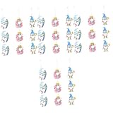 HOLIDYOYO 36個 夏の木製ペンダント ウッドトリム ノームペンダント ハワイアンデコレーション Decoraciones Para