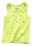 Plus Nao(プラスナオ) タンクトップ ノースリーブ トップス 子供服 プリント 男の子 女の子 キッズ カジュアル 100 110 120 130 140 130 イエロー