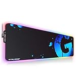 GTPLAYER ゲーミングマウスパッド マウスパッド キーボードパッド ゲーミング 大型 光る PC パソコン RGB 防水 USBケーブル付属 滑らない
