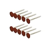 JINTONG ゴム砥石 2.35mmシャンク コーン ヘッド セラミック 研磨 マウント10個入り
