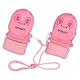 アスナロ（グローブ） スノーミトン 赤ちゃん 男の子 女の子 手袋 うさぎ 防寒 紐付1-2才 うさぎ