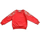 Cutelove　長袖Tシャツ セーター　女の子　赤ちゃん　春秋　可愛い　刺繍　花