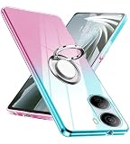 ZTE Libero 5G IV ケース リング TPU 薄型 軽量 シリコン グラデーション色 ケース スマホケース Libero 5G IV専用 耐衝撃 指紋防止 車載ホルダー対応 防塵 一体型 人気 携帯カバー 全面保護カバー 绿の粉