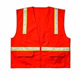 Custom Leathercraft SV152X Economy Surveyor's Vest 2X-Large Orange [並行輸入品]