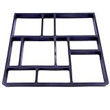 【福美康】 ガーデニング レンガ 歩道 成形 軽量 プラスチック 金型 西洋 庭 庭園 セメント ヨーロピアン ガーデン DIY スクエア 45x40cm