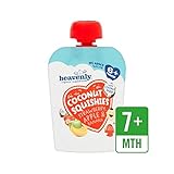 有機ココナッツSquishiesイチゴ、リンゴ＆バナナ90グラム (Heavenly) - Heavenly Organic Coconut Squishies Strawberry, Apple &