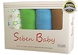 SPECIAL SALE - Muslin Swaddle Blankets - 100% Cotton - Seben Baby Swaddle Blanket - 47 inch x 47 inc