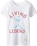 The Original Retro Brand Kids Baby Boy's Living Legend Vintage Cotton Short Sleeve Tee (Toddler) Whi