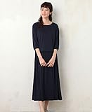 Angeliebe エンジェリーベ マタニティ ワンピース 授乳口 付 トップス × ノースリーブ ロング ワンピ セット 妊婦服 産前 産後 S ～ M ネイビー × ネイビー