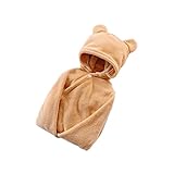 (ビメイゴー) Bmeigo 子供 ベビー用バスローブ タオル ナイトウェア 毛布 ポンチョ マント フード付き ふわふわ -09B02