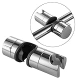 SOONHUA ABSシャワーヘッドホルダー 汎用 シャワー フック スライド用 調節できる 直径18mm～25mmに対応 浴室用