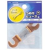 OHM つめ付 ヒューズ 75A-250V 2本 (09-1547)
