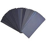 Bestgle 42ピース 耐水ペーパーセット 14種類各三枚セット（120#-3000#）自動車修理 補修用品 陶器 家具 研磨