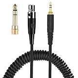 MINI XLR 3-PIN 6.35mm交換スプリングケーブル延長コードAKG K141 K171 K175 K181 K240 K240S K271 K271S MKII HEA