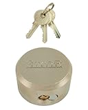 ガードセキュリティ2010 Shacklessスチール南京錠Largeクロムメッキボディリムーバブル円柱Keyed