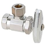 Brasscraft or15 X NS 3 / 8インチFIP x 3 / 8 "外径：圧縮真鍮multi-turn角度バルブinサテンニッケル