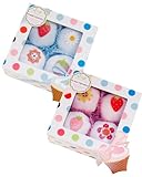 Baby Bunch ベビーバンチ ベビー肌着 4枚入 カップケーキ仕立て 出産ギフト BBC4-BLU