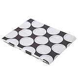 Dots/Pin Stripes Grey Large Dots Crib Fitted Sheet