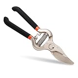 Spreey /Asaki　多功能ハサミ　剪定鋏　回転ハンドル　炭素鋼刃　DIY工具　園芸用具　軽量＆小型　200mm　ブラック