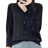 [プレココ] Vネック カーディガン UVカット 薄手 春 春夏 夏 トップス おしゃれ 長袖 デニム サロペット 黒 オーバーサイズ レディース ブラック S