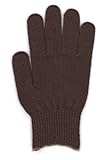 カラー手袋（１０ゲージ編み）　茶　10組セット