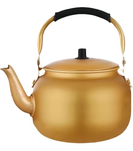 Amazon｜[LISHAwanzhu] 昔ながらのやかん1L 昔なつかし 金属 湯沸し