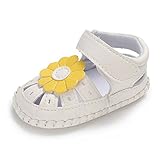 MIOIM ベビーシューズ 赤ちゃん 靴 夏 サンダル 女の子 花柄 ファーストシューズ マジックテープ やわらかい 歩行練習 履き心地いい 出産お祝いプレゼント ギフト