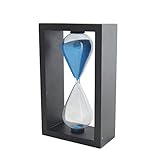 VStoy 砂時計 60分計 黒色木製フレーム 青サンド 【 シンワ測定 】