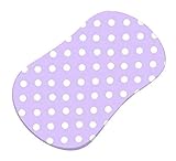 SheetWorld Fitted Bassinet Sheet (Fits Halo Bassinet Swivel Sleeper) - Pastel Lavender Polka Dots Wo