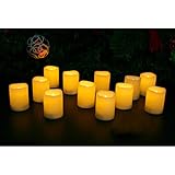 選択肢Flameless Candleキャンドルリモート電池式LEDキャンドルwith 6キーリモートコントロール&タイマー、12 Pics qq1502p6 K-12 QQ1502P6K-12WY