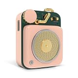 MUZEN Button スピーカー bluetooth 小型 ブルートゥース スピーカー ポータブル タイプC typec 充電/ミニサイズ/ワイヤレス/レトロ風/可愛い/ギフト (桜ピンク 第二世代)