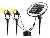 GreenClick ソーラーライト LED ガーデンライト スポットライト IP65防水 5Ｖ 2Ｗ 光センサー 自動点灯/消灯 庭/車道/歩道/芝生/ガーデンなど照明・防犯・災害対策