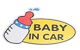 赤ちゃん　妊婦　乗ってます　ステッカー　　baby in car (A)