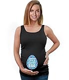 Mommy 's Little Easter Egg – キュート妊娠Mom to Beマタニティタンクトップチュニック US サイズ: L カラー: ブラック