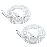Liwinting 2個の2mDC延長ケーブル DC/AC電源延長ケーブル 2.1mm x 5.5mm電源アダプタACケーブル DCアダプタ延長ケーブル ACジャック DCプラグ DCオス - メスコ