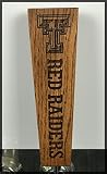 テキサスTechレッドRaidersソリッドOak Engravedタップハンドル