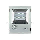 Eleoption LED 投光器フラッドライトIP65防水　6000K 昼白色　LED照明灯　省エネ 長寿命　150度調節可能 (50Ｗ)