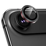 Podick レンズカバー iPhone Air用 カメラカバー かっこいい 高透過率 9H強化ガラス アルミ合金 耐衝撃 いphone17Air カメラ保護 薄型 キズ防止 露出オーバー防止 気泡ゼロ 指紋防止 貼り付け簡単 アイフォン17Air 対応 独立型レンズプロテクター(17Air,ブラック)