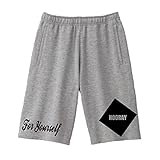 HOORAY(フーレイ) パンツ ダンス 衣装 ヒップホップ キッズ ハーフ ロゴ スウェット パンツ L グレー