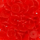 100 Glossy Bright Red (B1) Round KAM Plastic Resin Snaps Craft Baby Bib Cloth Diaper by KAM