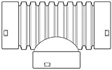 3" Snap Tee by Advanced Drainage Systems [並行輸入品]