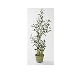 人工観葉植物 インテリアグリーン 光触媒加工（約90ｃｍ）　ＨＨｈｈオリーブツリーグラスバケットＭ