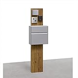 三協アルミ　機能ポール　コレット　2型　プラン6　KPC　【機能門柱　機能ポール】 　アンティークウォールナット/アーバングレー